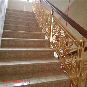 明光市铜艺楼梯护栏 拉丝古铜色楼梯栏杆实物效果图片