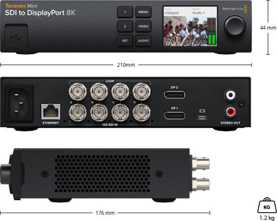 Teranex Mini SDI to DisplayPort 8K HDR