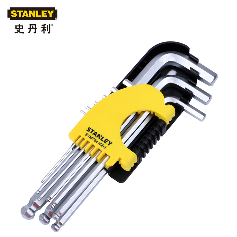 STANLEY/史丹利9件套公制长球头内六角扳手STMT94162-8-23 94-162