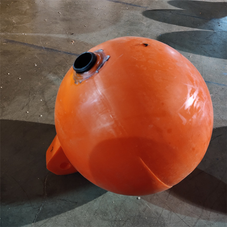 FQ400海上围栏警示浮球 橙色海面警戒线塑料浮子