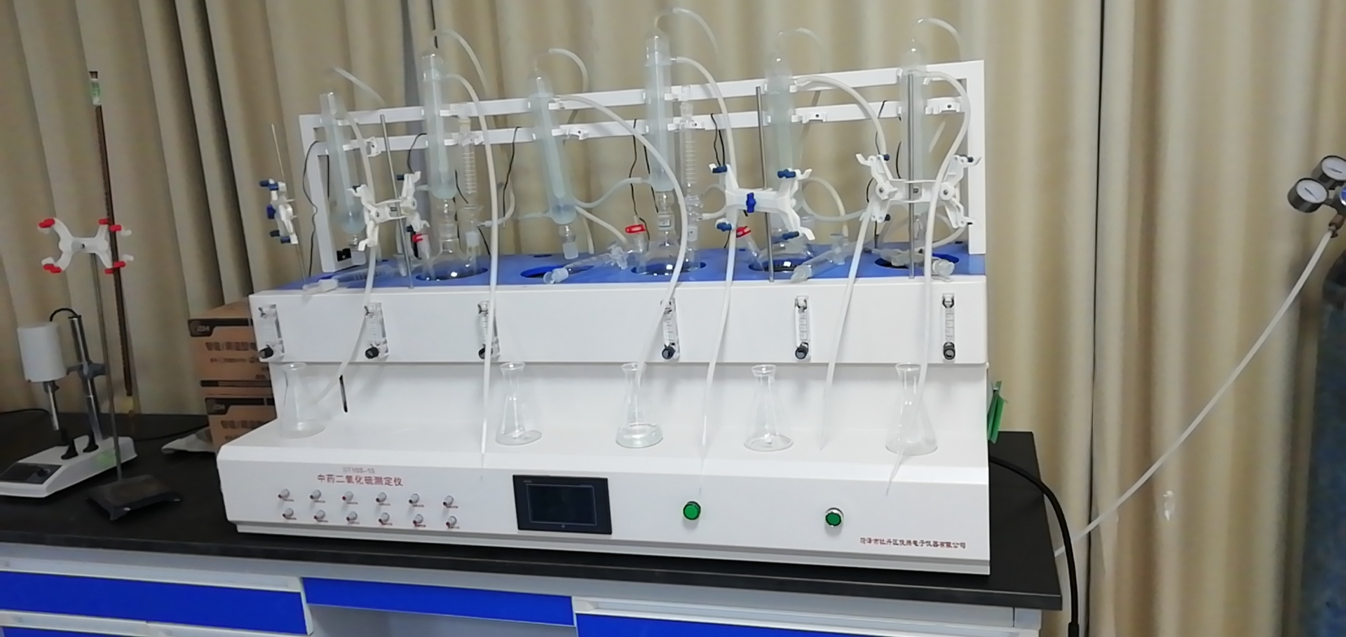ST108-1RW型六联中药二氧化硫测定仪