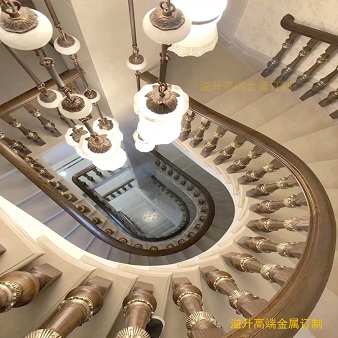 上海别墅使用的铜楼梯总一款是你的菜