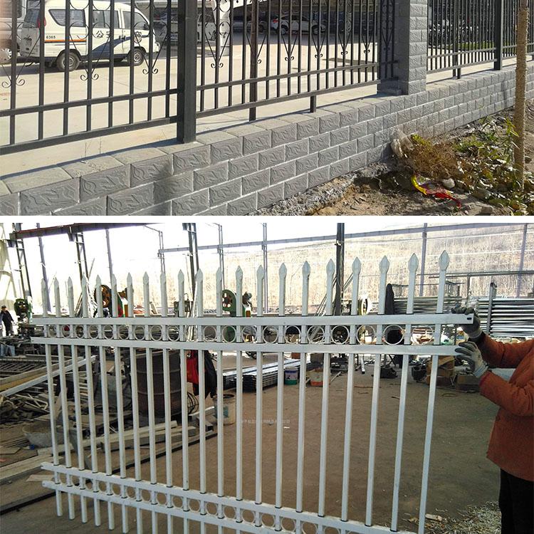 锌钢护栏铁艺围栏公园小区庭院隔离栅栏可定制
