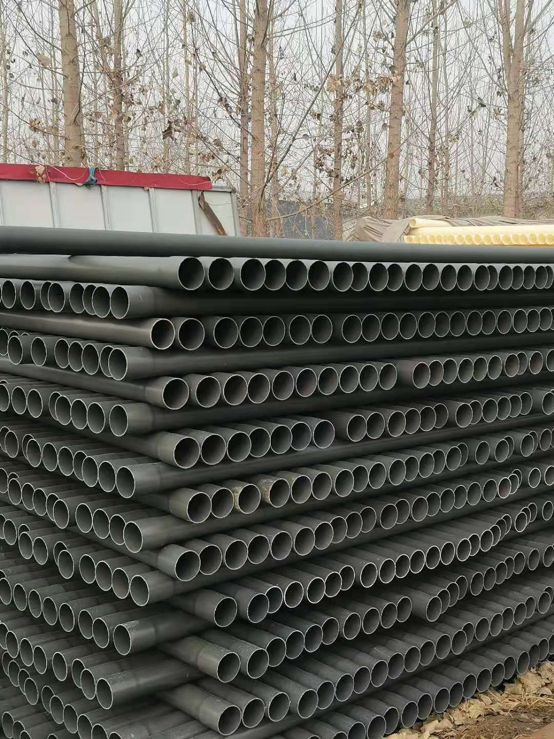 可加工定制 穿線灰管 揭陽市政PVC實壁穿線管