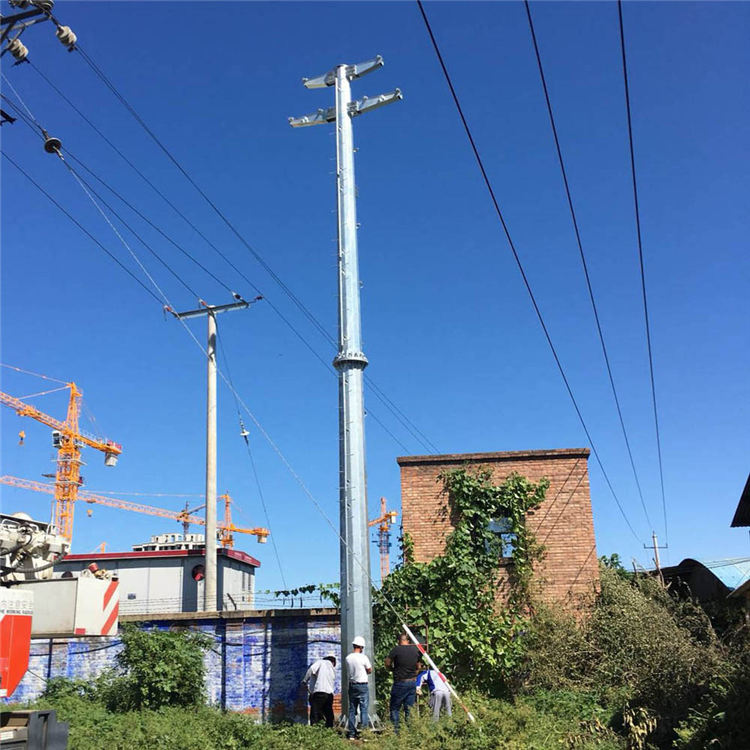12米电力钢杆 10kv钢管杆型号规格 电力钢管塔