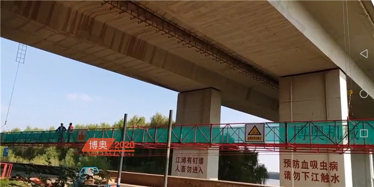 北京桥梁施工吊篮视频