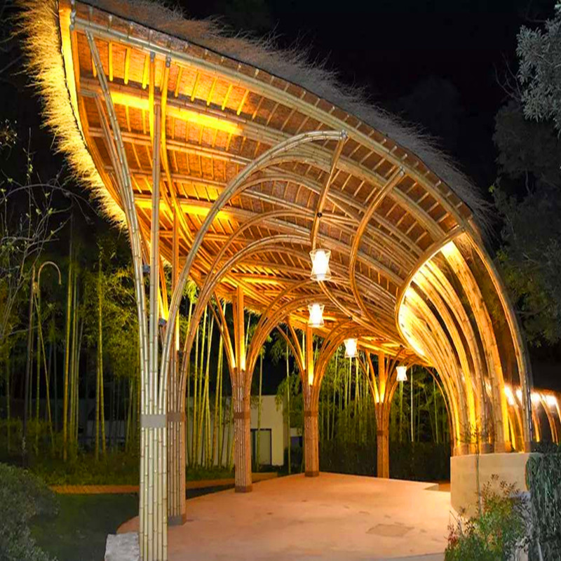创意竹结构建筑景观 , 国外经典特色竹建筑,竹结构房屋,竹结构房屋