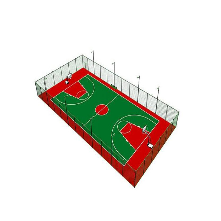 石家庄新华区学校篮球场围网安装完工