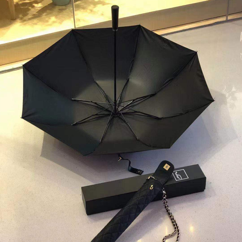 香奈儿雨伞自动晴雨伞长柄碳纤维雨伞工厂定制LOGO