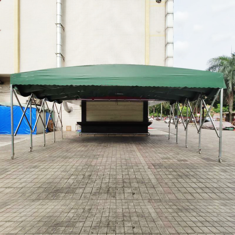 黄石阳新 膜结构移动遮阳篷 推拉移动棚 移动帐篷 定制施工