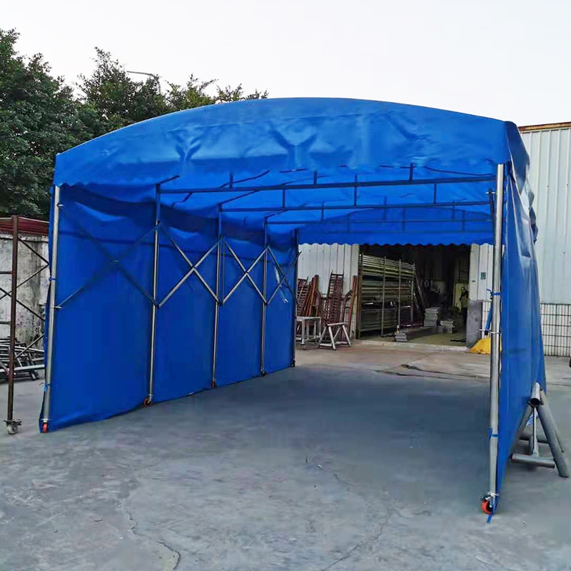 江苏连云港 膜结构雨棚 充电桩汽车篷 体育场所推拉雨蓬