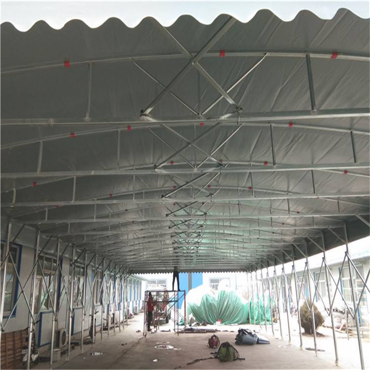 蒲县生产工地雨棚推拉活动雨棚工地帐篷