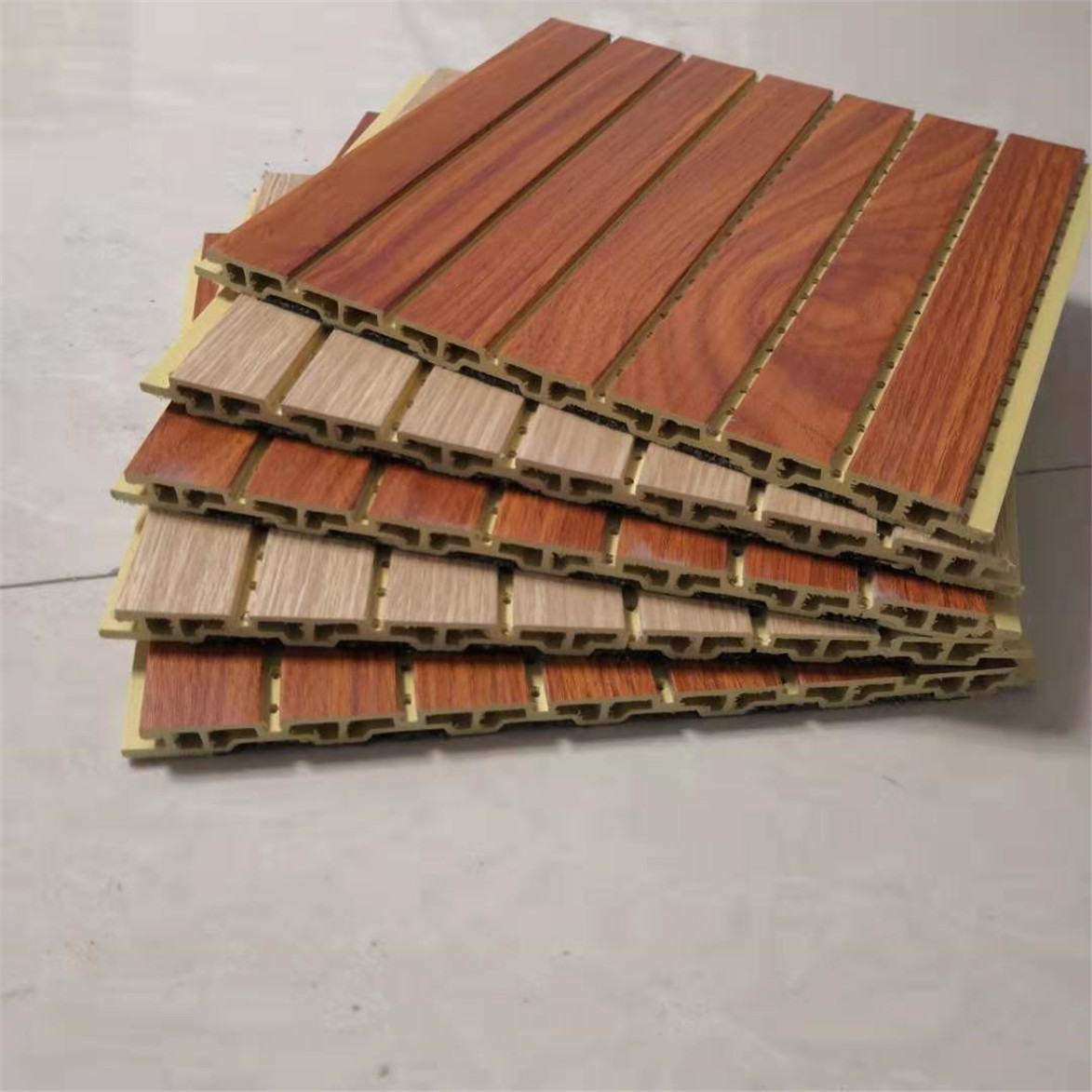 莱芜穿孔竹木纤维吸音板 木塑吸音板