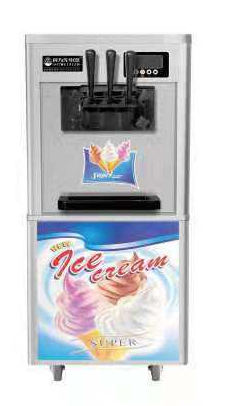 咸阳西安冰淇淋机卖的地方厂家在哪，立式三头单头静音冰淇淋机