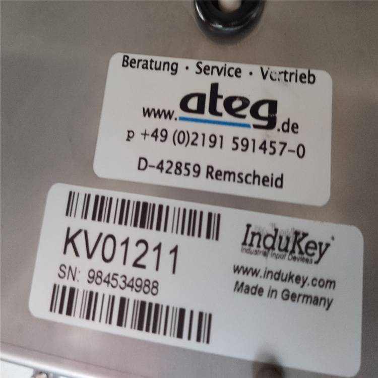 德国InduKey 工业键盘KV01211 / TKV-084-TB25V-MODUL-PS/2-U
