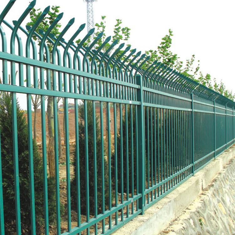 厂家直销道路隔离锌钢围墙护栏庭院操场围栏栏杆批发围墙铁栏杆