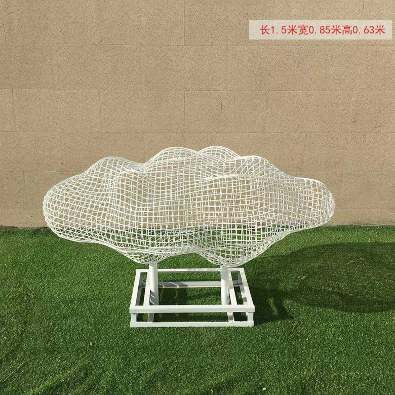 不锈钢云朵雕塑 雕塑镂空云朵定制厂家