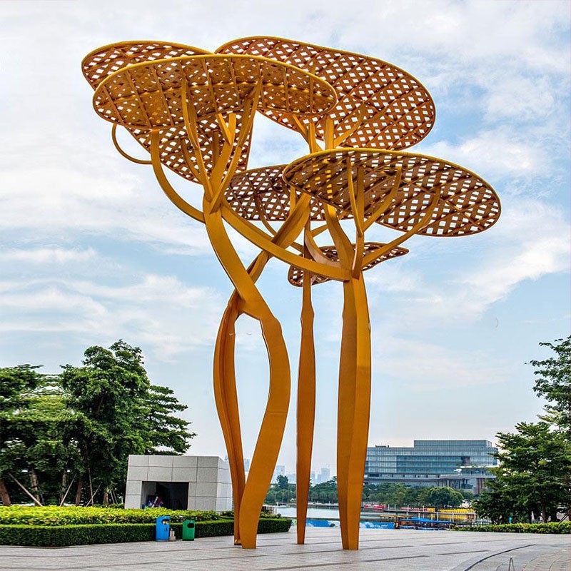 不锈钢造型雕塑树