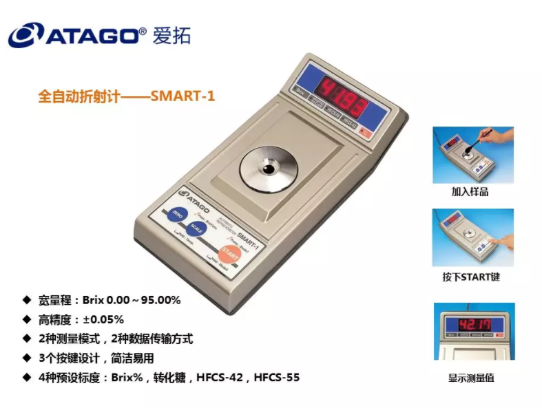 果葡糖浆的糖度测量丨ATAGO（爱拓）全自动折射仪 SMART-1