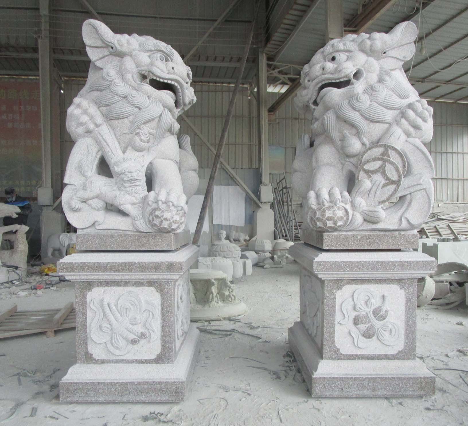 宁波花岗岩石狮子厂家-石雕狮子