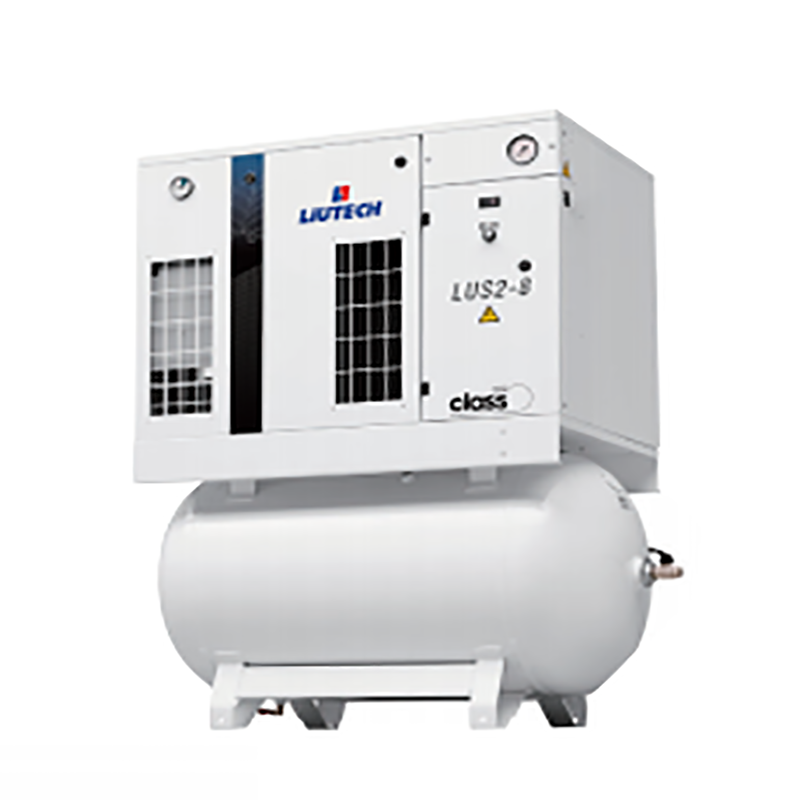 阿特拉斯富达无油空气压缩机，LUS系列无油空压机，适用于医疗、食品、饮料等行业，高空气纯度等级