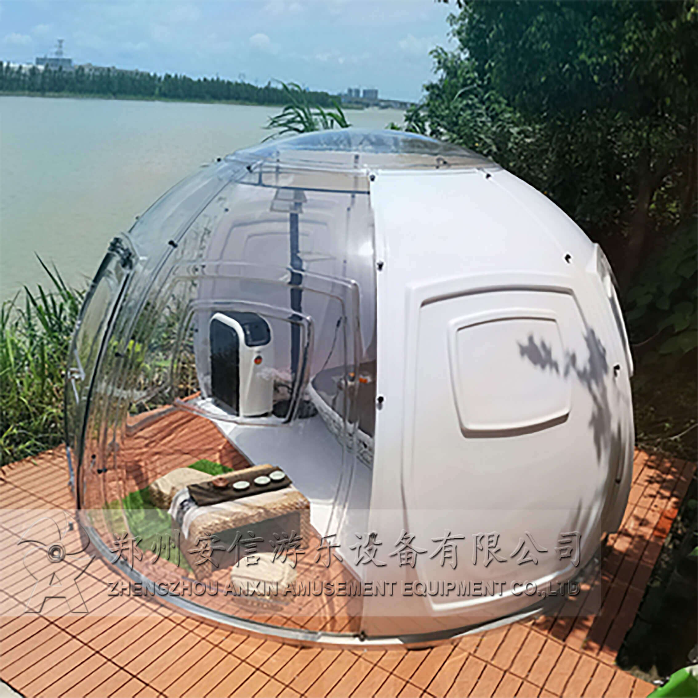 安信游乐星空房供应生产厂家 透明圆形帐篷价格 球形帐篷定制