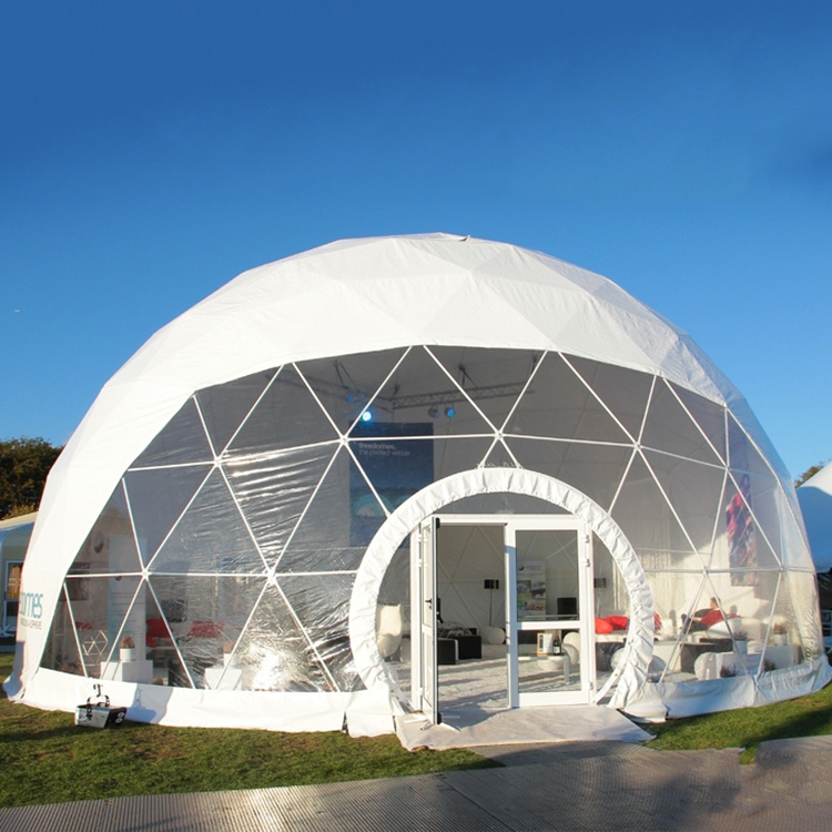 球形玻璃立体帐篷、带灯网红星空屋