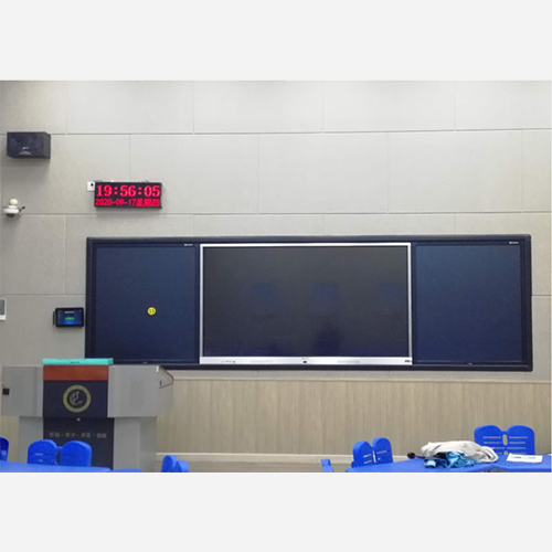 智慧教室：西安偉洲為平頂山學院二期提供時鐘系統