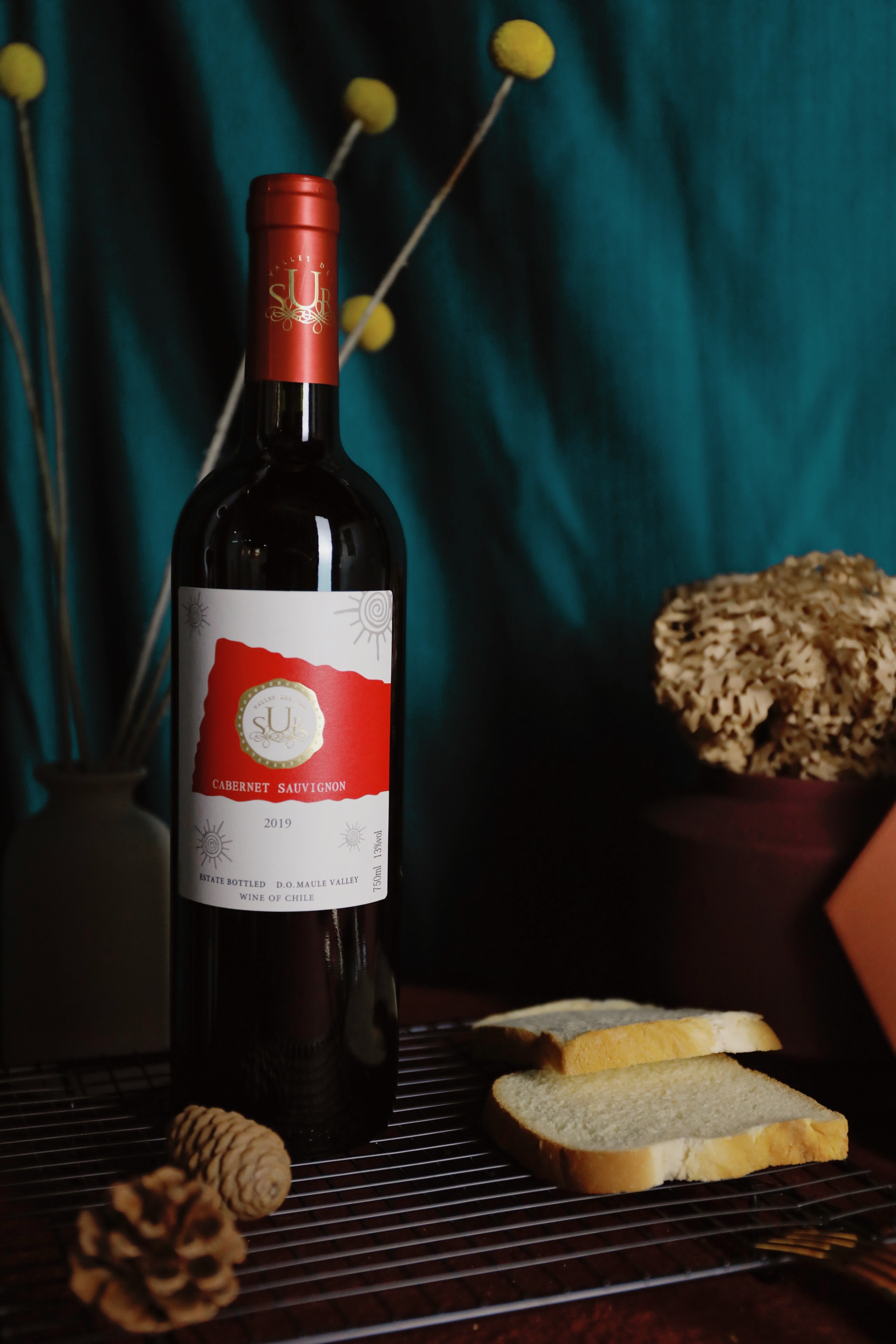 弗利欧智利原瓶原装进口赤霞珠红葡萄酒750ml