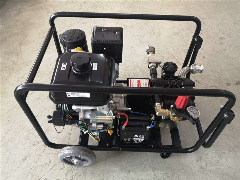 居思安手推式远距离森林消防泵QTE-132/500•科勒14HP马力发动机—易启动,噪音低，动力强劲