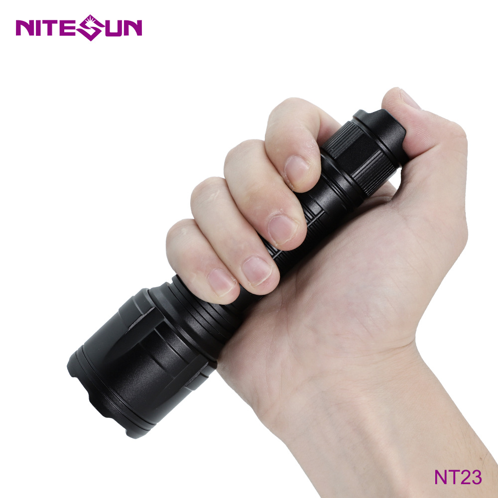 夜光nitesun跨境铝合金户外防水便携带夹子led小手电筒定制