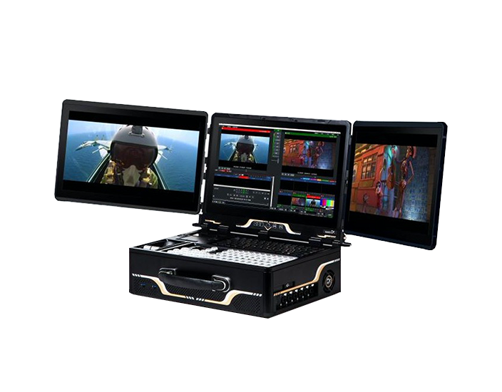 ET Video HY-450 Pro便携三屏工控机直播录播一体机支持同显/异显