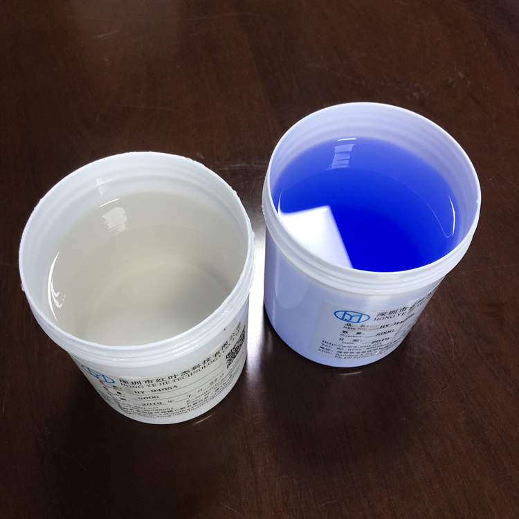 高效过滤器铝槽灌封硅凝胶 蓝色液槽凝胶