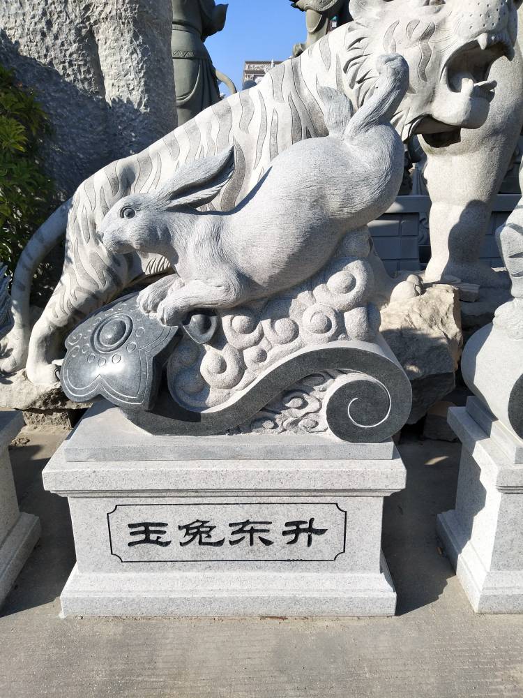 厂家直供石雕成套十二生肖园林广场景观摆件 12生肖雕刻动物雕塑定制