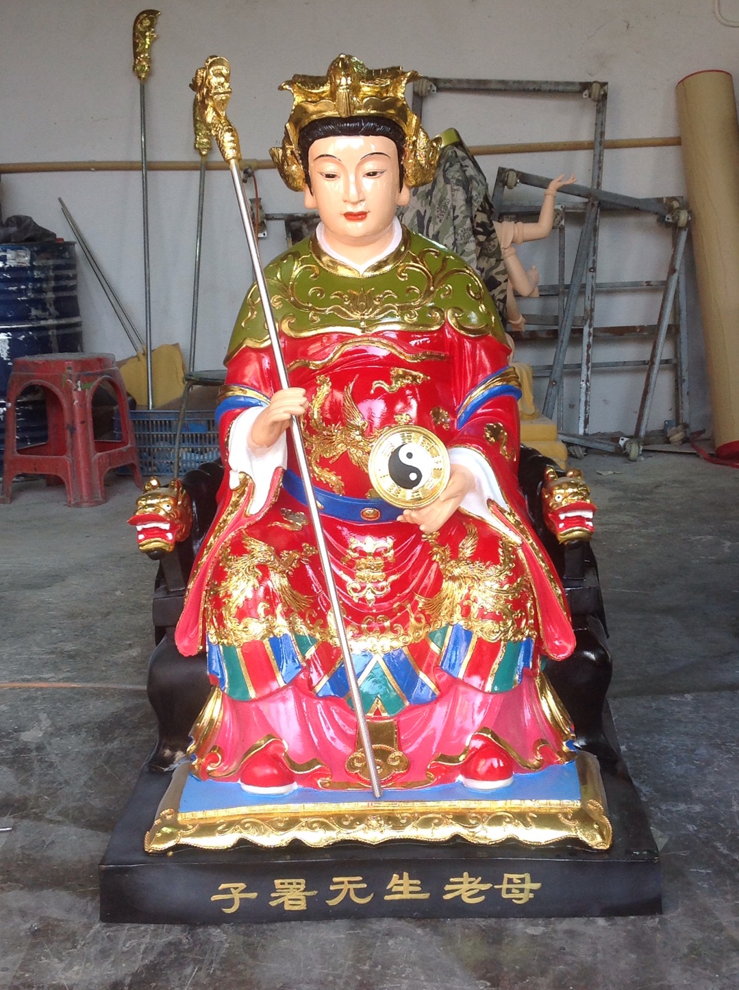 焦作2.9米十二老母神像 邓州市佛道家工艺厂