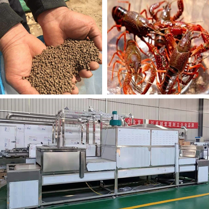 水产小龙虾饲料加工设备生产线报价优惠产量100-500公斤