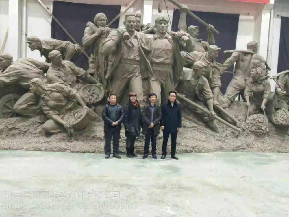 北京博物馆雕塑厂 人物玻璃钢雕塑 浮雕制作厂家