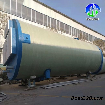 云南丽江一体化预制泵站玻璃钢污水提升泵站