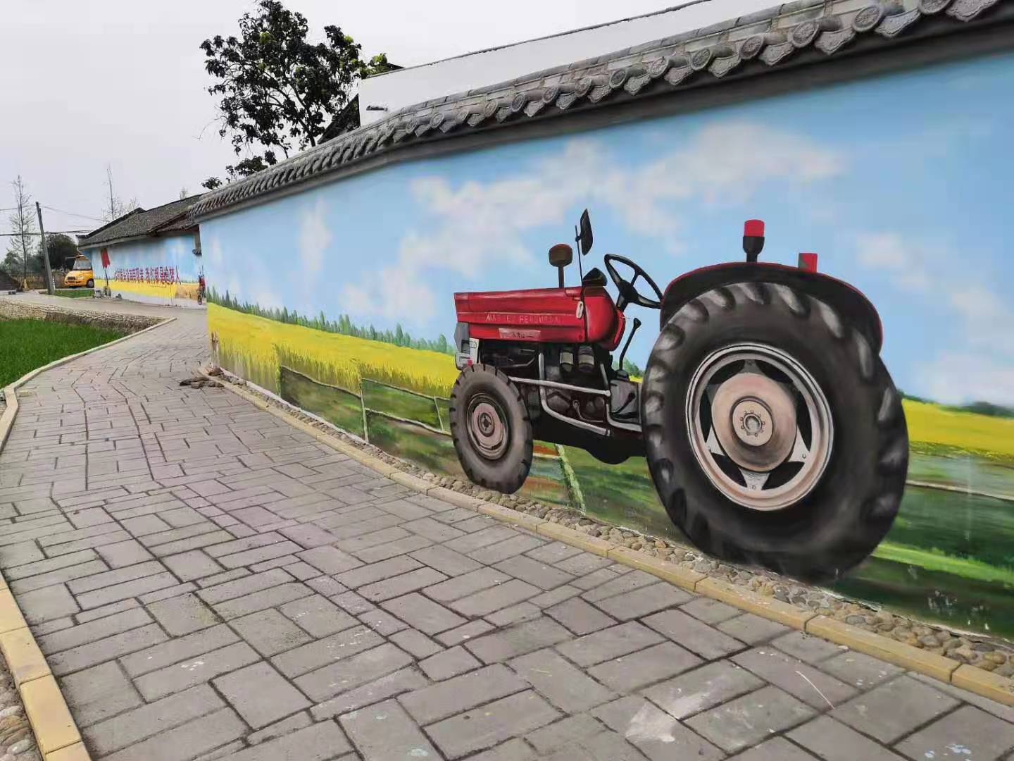 资阳新农村围墙彩绘看了让你打开心扉走进网红乡村的世界