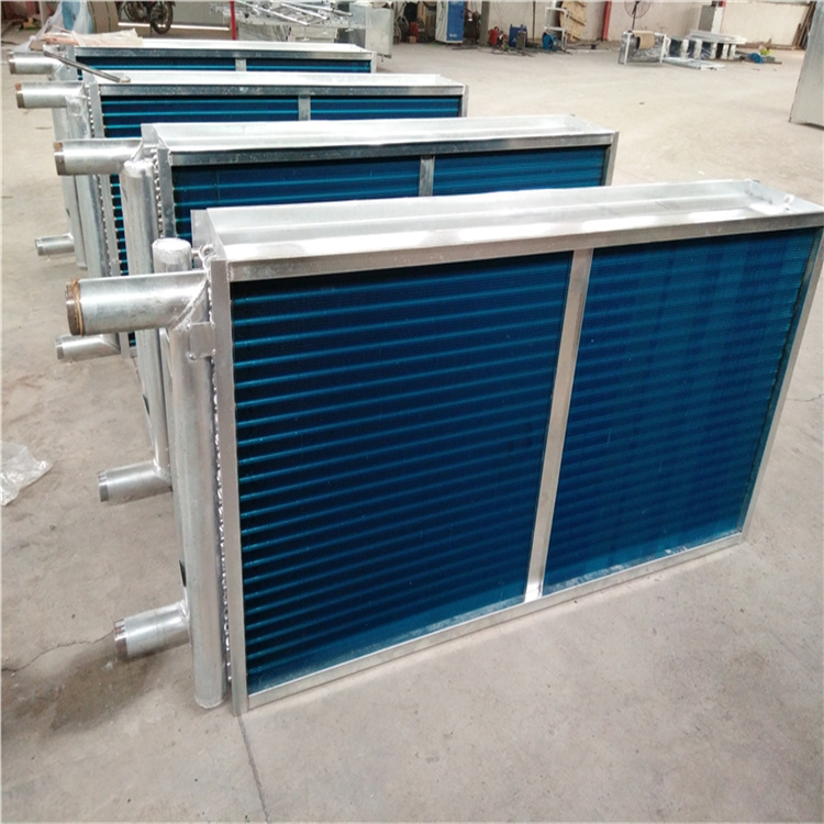 廣州銅管表冷器批發 加熱器 藍色翅片排管式表冷器