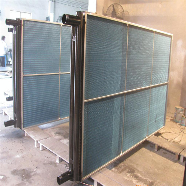 南京銅管表冷器生產廠家 藍色翅片排管式表冷器