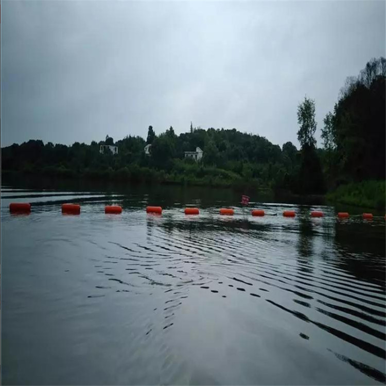 水上桥区警示浮筒 水面围栏塑料浮体