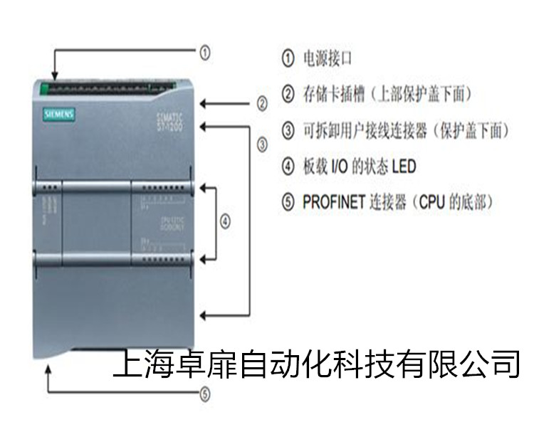 上海卓扉自动化科技有限公司 苏州西门子S7-1200PLC模块特性