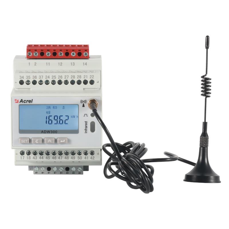 Acrel安科瑞ADW300W/4G无线计量仪表 导轨 标配互感器