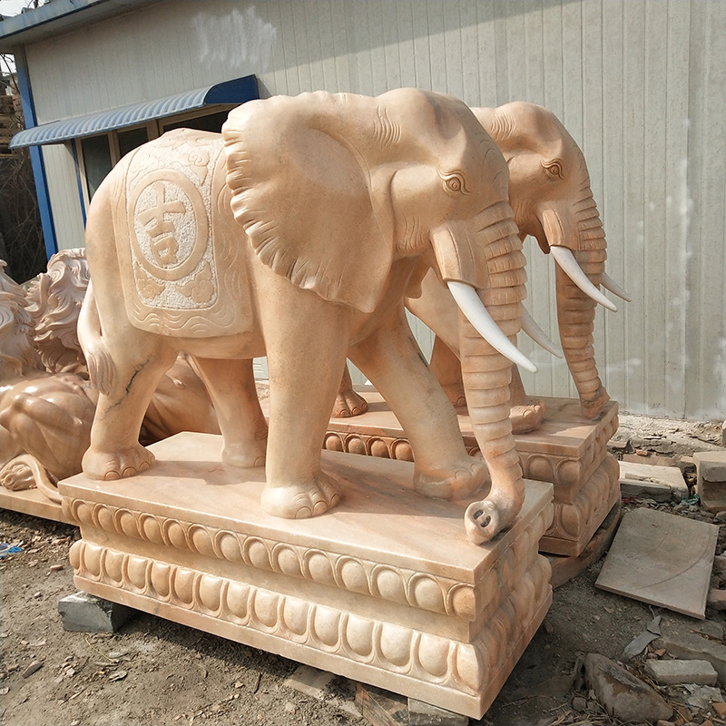 郴州汉白玉大象雕塑