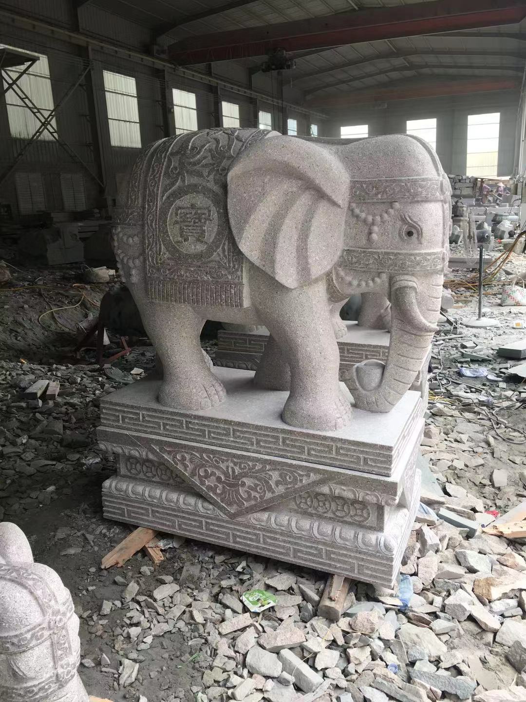 广东花岗岩大象雕塑
