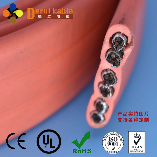 扁平电缆-扁平屏蔽电缆-扁平带钢丝电缆-柔性拖链电缆