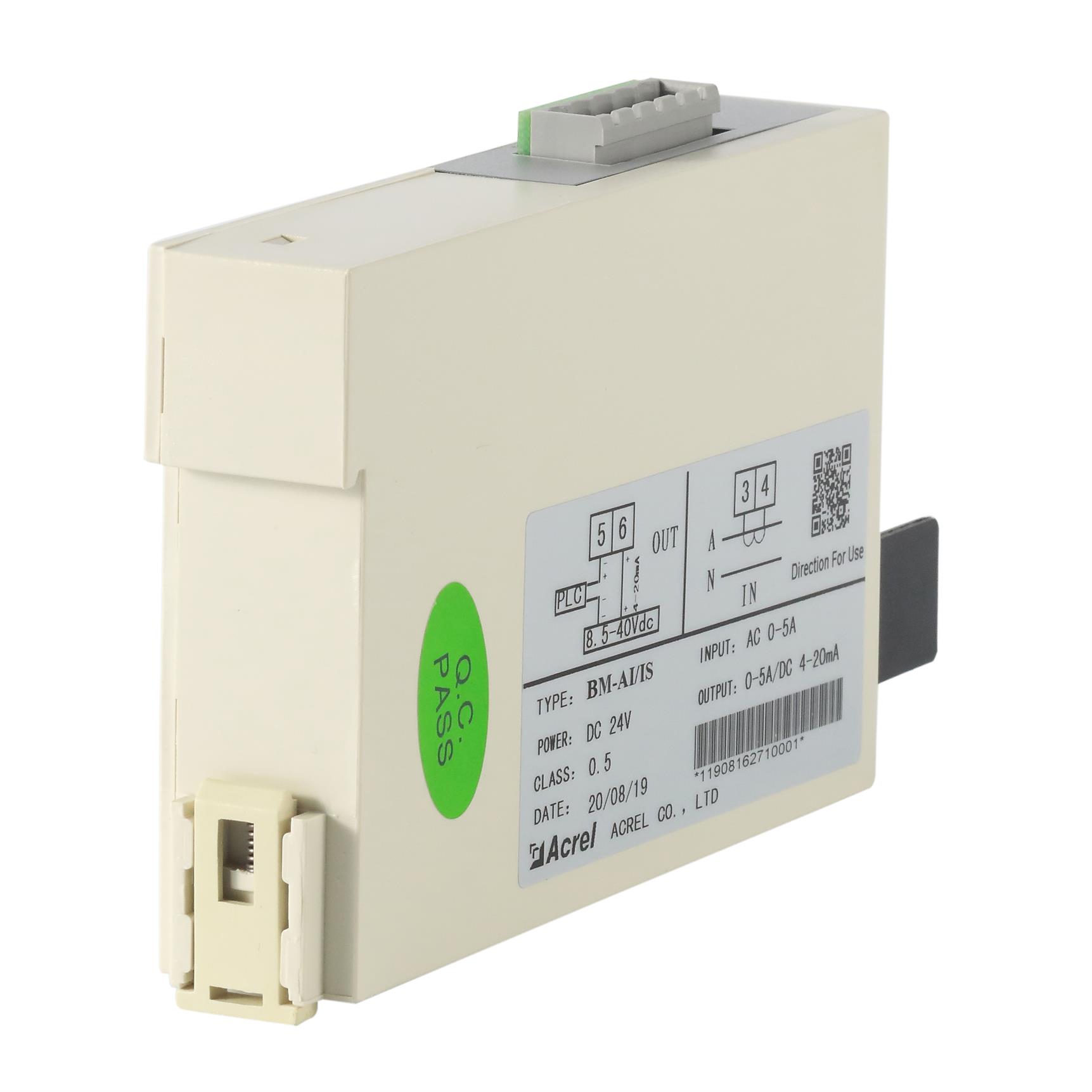 安科瑞BM-AV/IS 电压隔离器 0-450V交流电压隔离变送输出4-20mA
