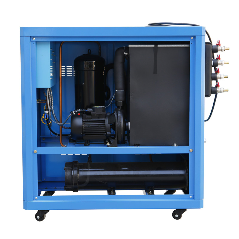 工业螺杆冷水机 ５HP电镀厂生产用水冷冷水机组 免费出方案