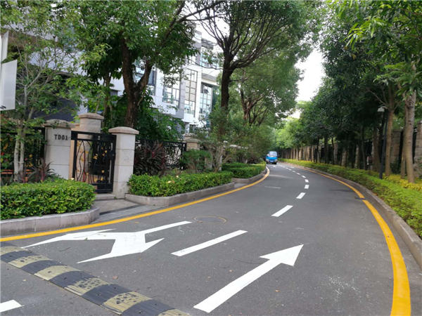 东莞南城园区划线多少钱一米_专业道路划线施工队